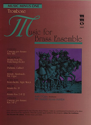 Book cover for Music for Brass Ensemble - Trombone
