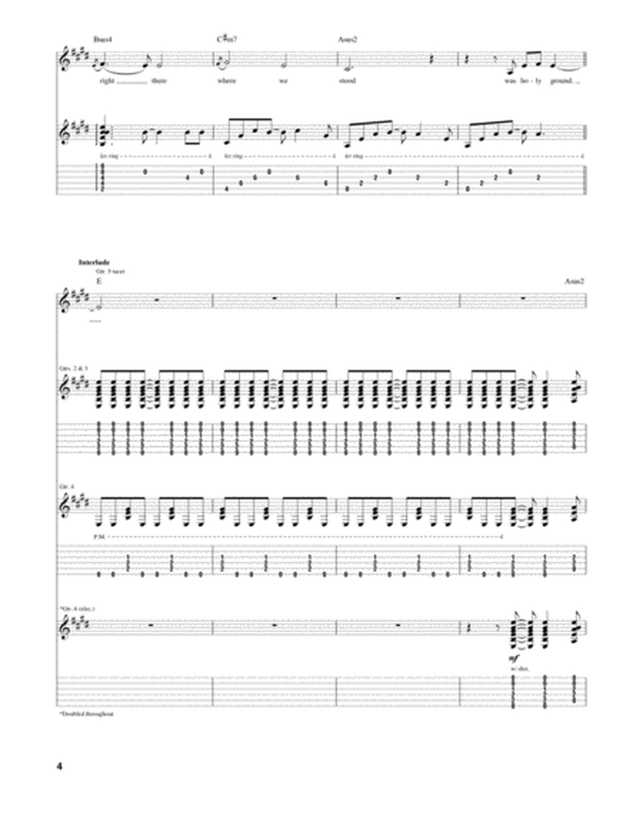 Holy Ground by Taylor Swift Electric Guitar - Digital Sheet Music