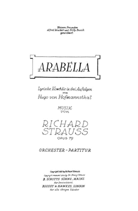 Book cover for Arabella, Op. 79