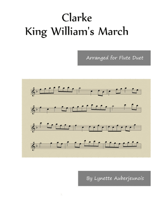 Book cover for King William’s March - Flute Duet