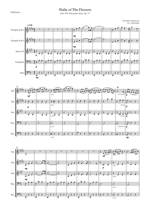 Book cover for Waltz of The Flowers - from Nutcracker (P. I. Tchaikovsky) for Brass Quintet