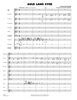 Book cover for Auld Lang Syne - Full Score