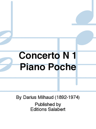 Book cover for Concerto N 1 Piano Poche