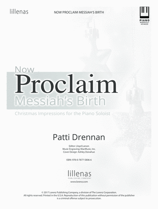 Book cover for Now Proclaim Messiah's Birth (Digital Delivery)