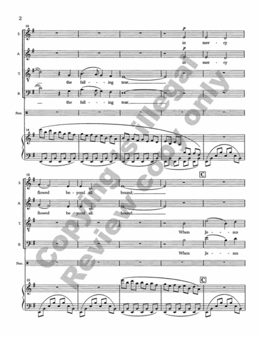 When Jesus Wept (Choral Score) image number null