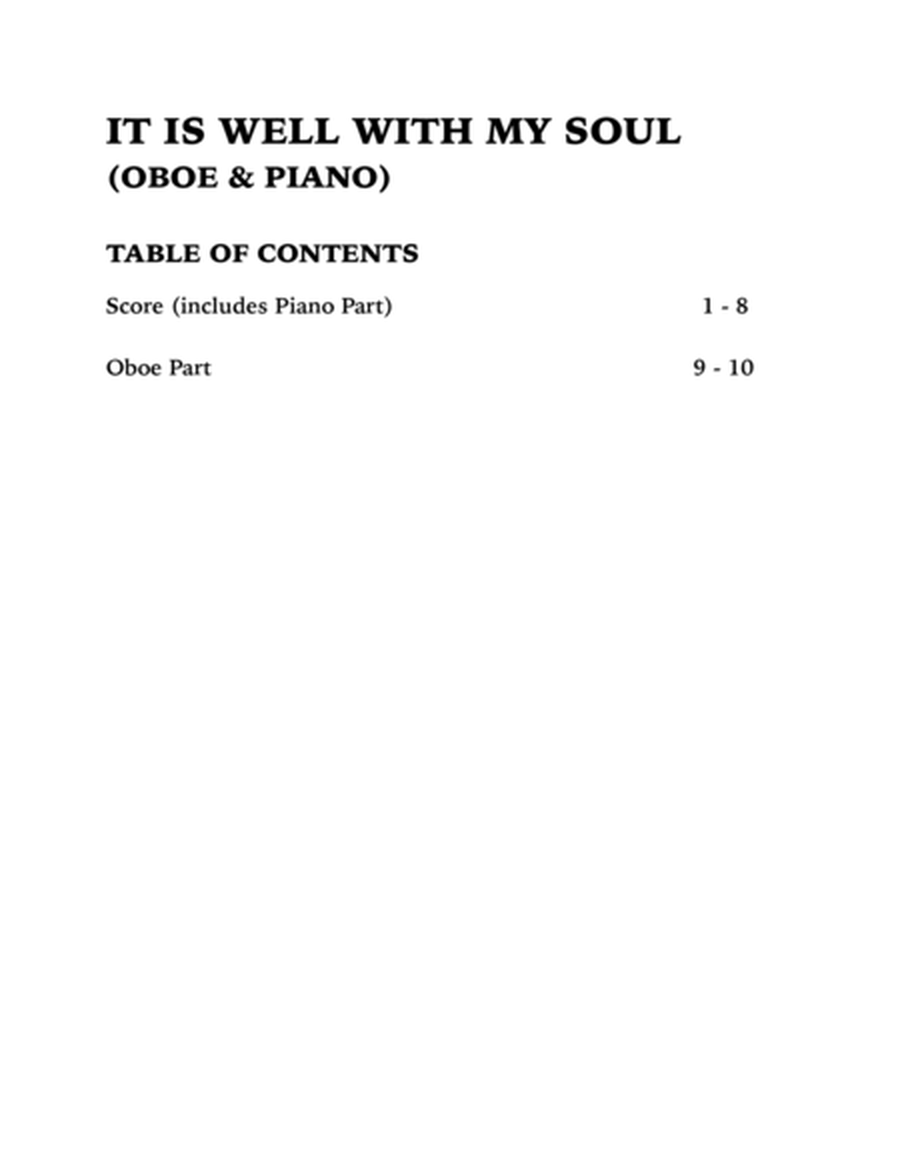 A Touch of Beethoven: It Is Well With My Soul (Oboe and Piano) image number null