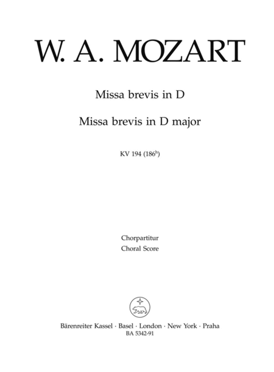 Missa brevis D major, KV 194 (186h)