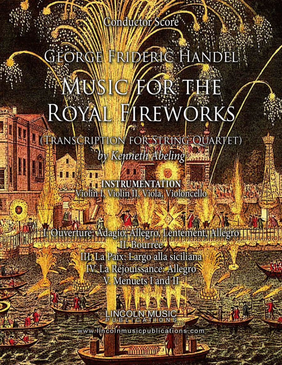 Handel – Music for the Royal Fireworks (for String Quartet) image number null