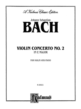 Book cover for Bach: Violin Concerto No. 2 in E Major