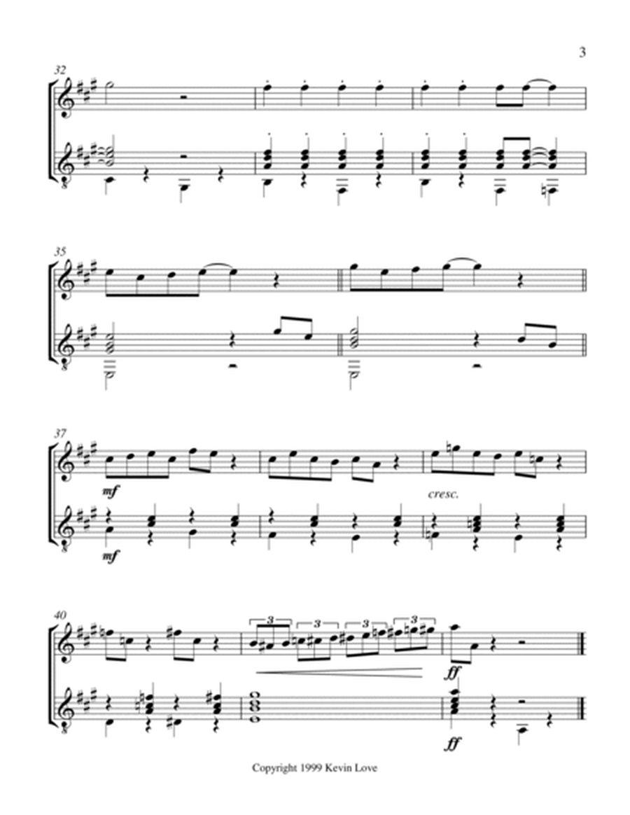 Three Entertainments for Violin and Guitar - Top Hat - Score and Parts image number null
