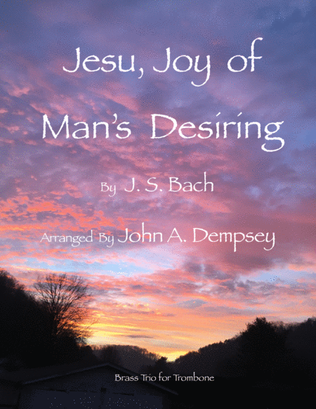 Book cover for Jesu, Joy of Man's Desiring (Trombone Trio)
