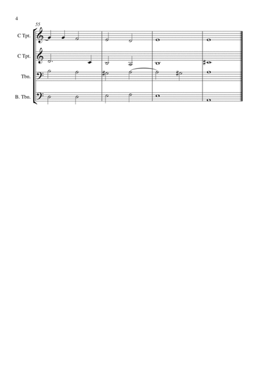 Bennet Weep O Mine Eyes- For Brass Quartet, arr. Josh Rogan