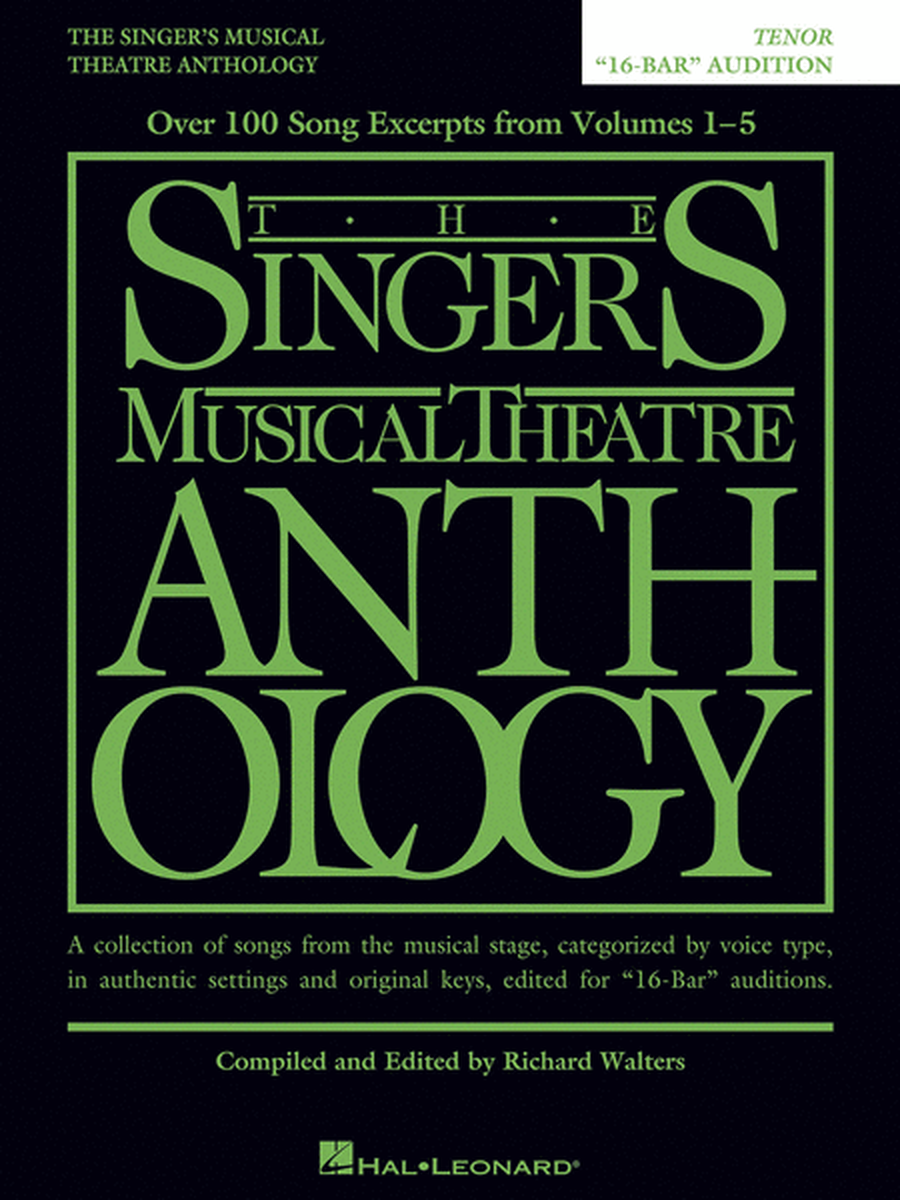 The Singer's Musical Theatre Anthology - 16-Bar Audition