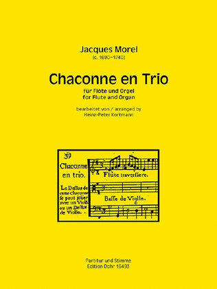 Book cover for Chaconne en Trio