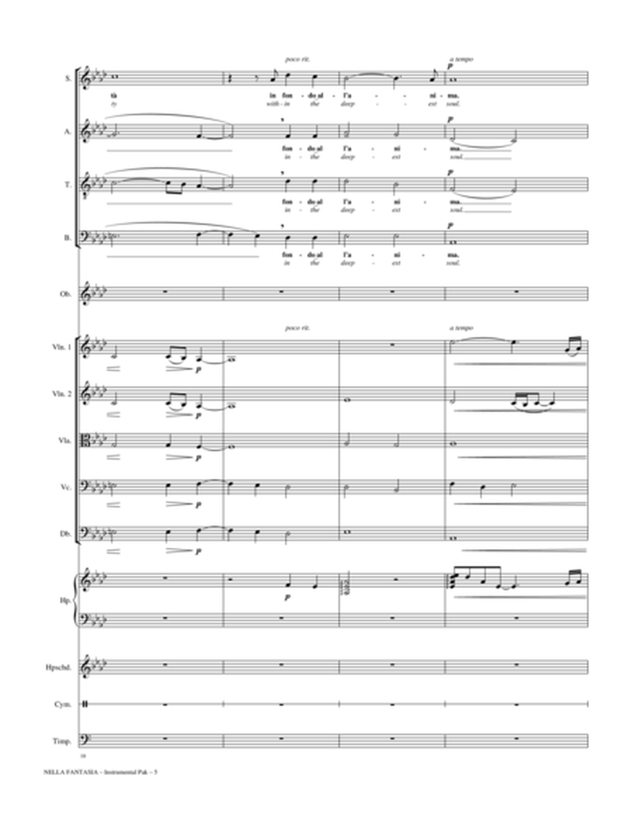 Nella Fantasia (In My Fantasy) (arr. Audrey Snyder) - Full Score