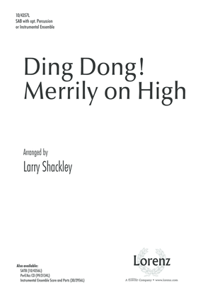 Book cover for Ding Dong! Merrily on High