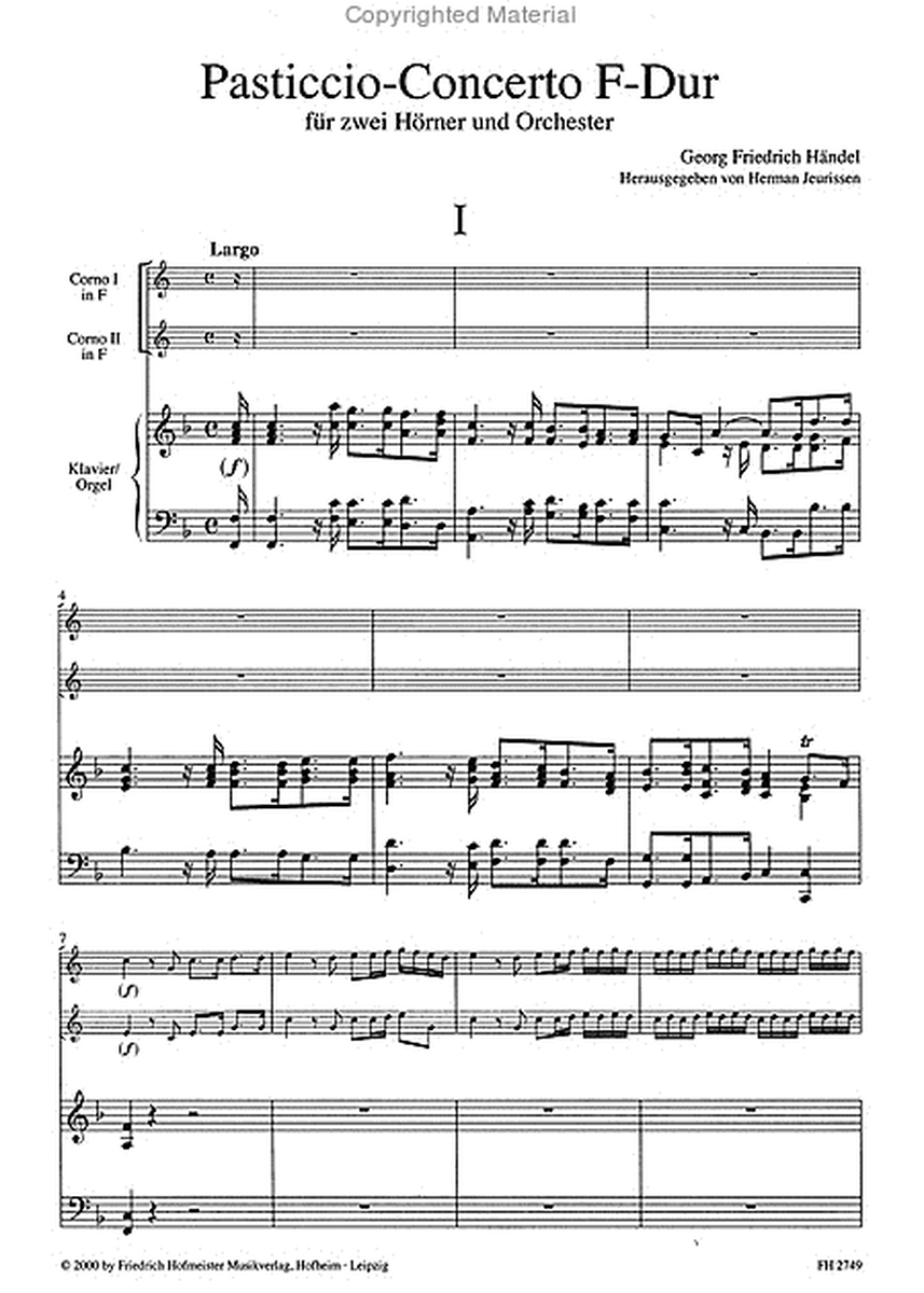 Pasticcio-Concerto F-Dur / KlA