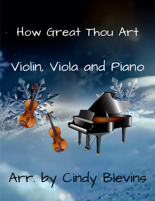 Book cover for How Great Thou Art, for Violin, Viola and Piano