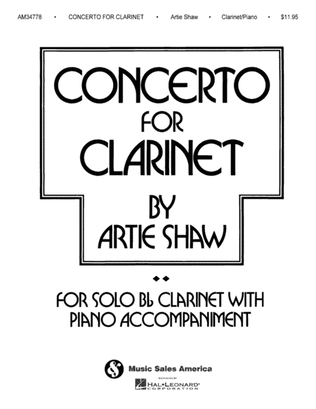 Book cover for Artie Shaw – Concerto for Clarinet