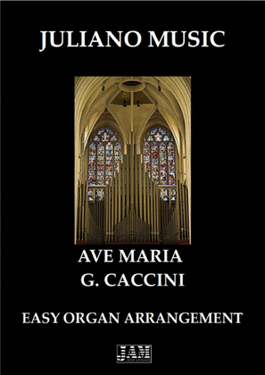 Book cover for AVE MARIA (EASY ORGAN) - G. CACCINI