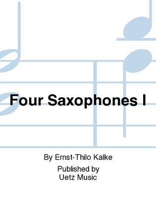 Book cover for Four Saxophones I