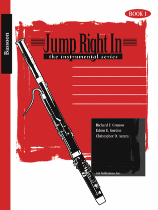 Book cover for Jump Right In: Student Book 1 - Bassoon (Book with MP3s)