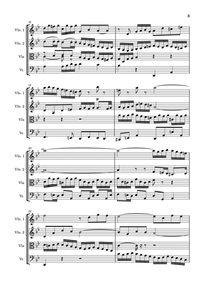 BWV 578 "Little" Fugue In G Minor For String Quartet image number null