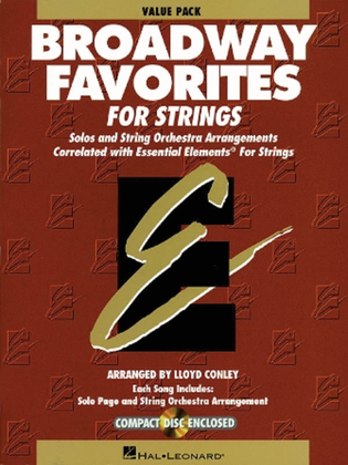 Book cover for Essential Elements Broadway Favorites for Strings