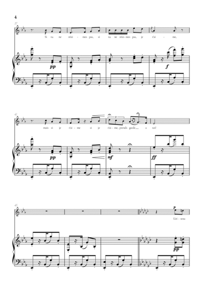 Bizet • Habanera from Carmen in Eb flat minor [Ebm] | alto sheet music with piano accompaniment image number null