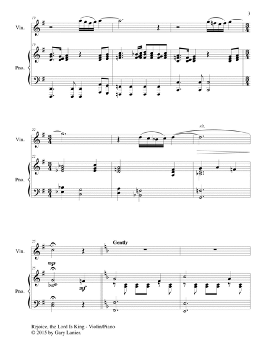 REJOICE, THE LORD IS KING (Duet – Violin and Piano/Score and Parts) image number null