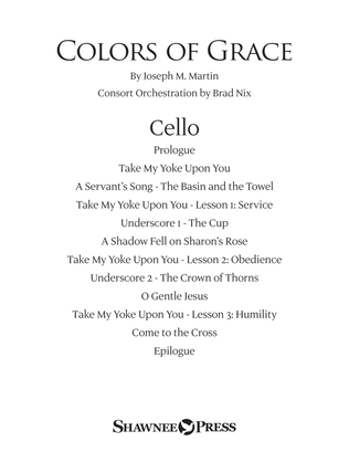 Book cover for Colors of Grace - Lessons for Lent (New Edition) (Consort) - Cello