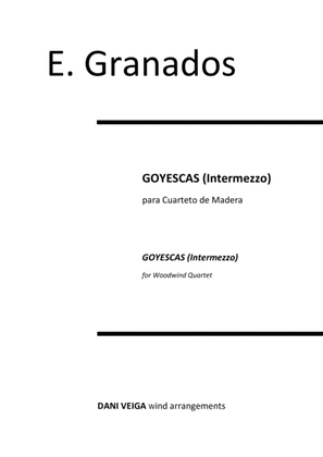 Book cover for Goyescas for Flute, Oboe, Clarinet and Bassoon