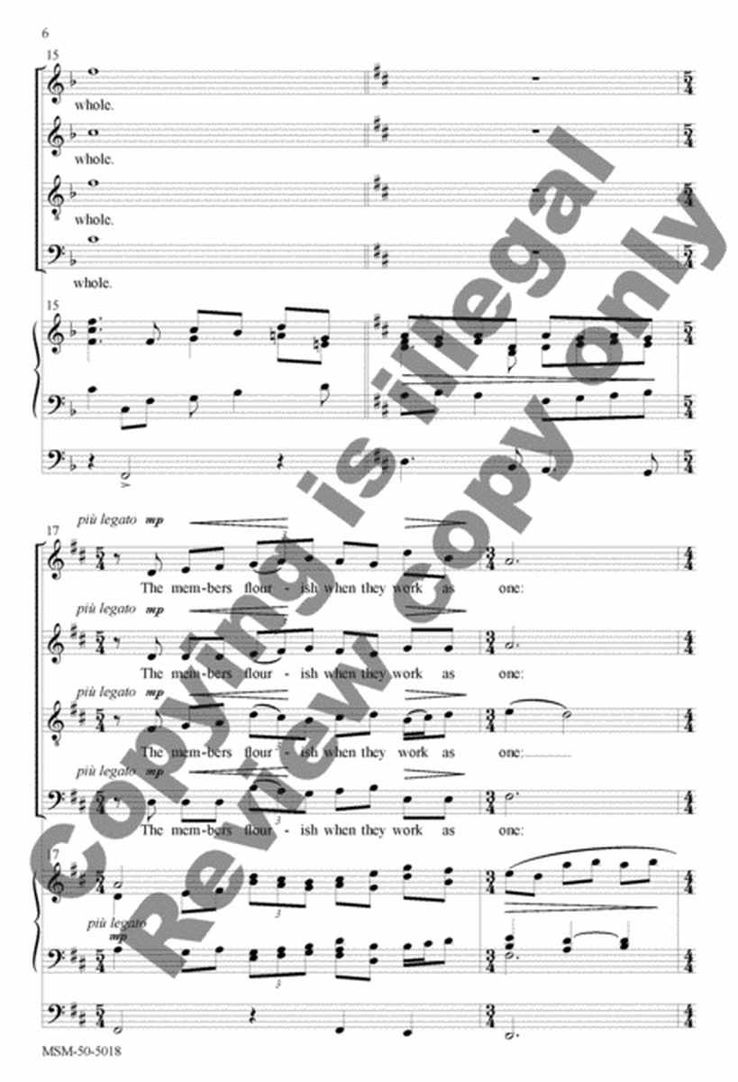 The Greater Gifts (Choral Score) image number null