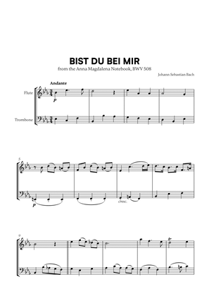 Book cover for Bist du bei Mir (BWV 508) (for Flute and Trombone)