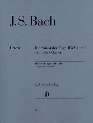 Book cover for Art of the Fugue BWV 1080