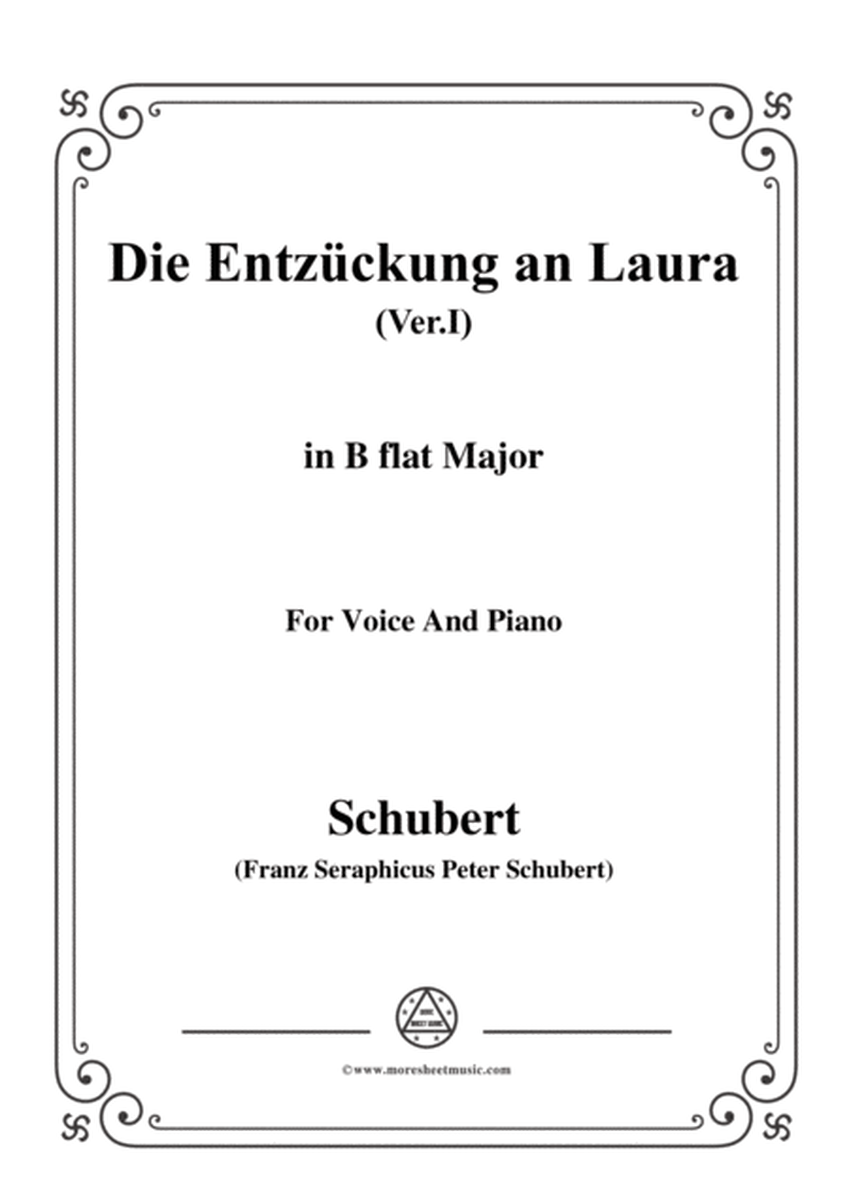 Schubert-Die Entzückung an Laura(Version I),D.577,in B flat Major,for Voice&Piano image number null