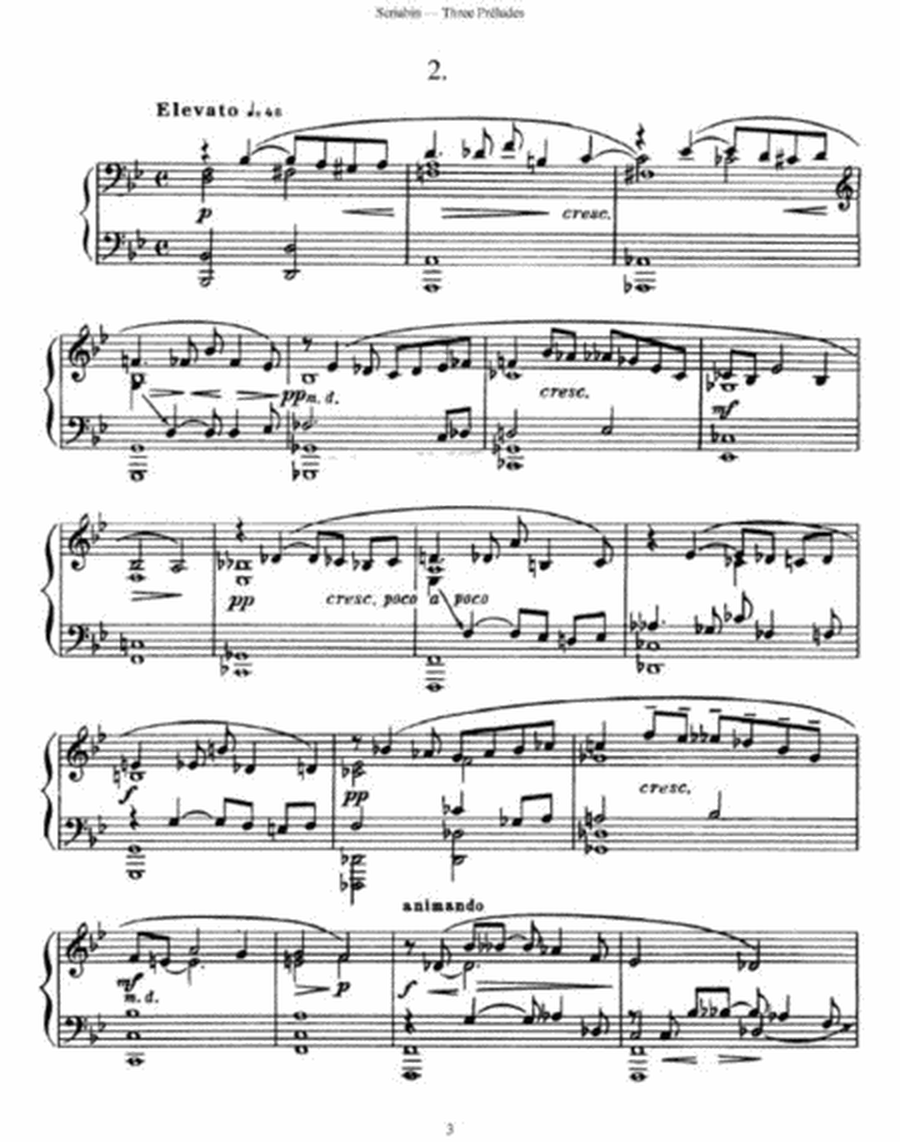 Alexander Scriabin - Three Préludes Op. 35
