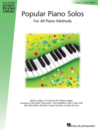 Book cover for Popular Piano Solos – Level 4, 2nd Edition