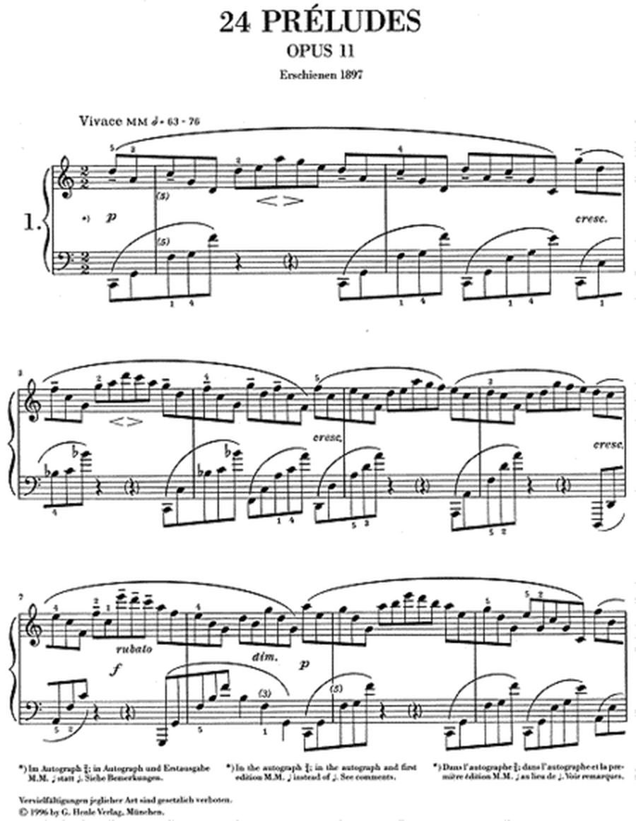 24 Preludes Op. 11