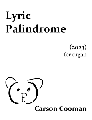 Book cover for Lyric Palindrome