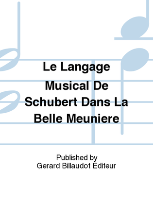 Book cover for Le langage musical de Schubert