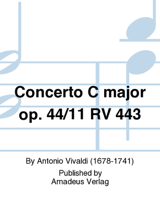 Book cover for Concerto C major op. 44/11 RV 443