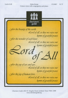Book cover for Lord of All