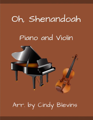 Book cover for Oh, Shenandoah, for Piano and Violin