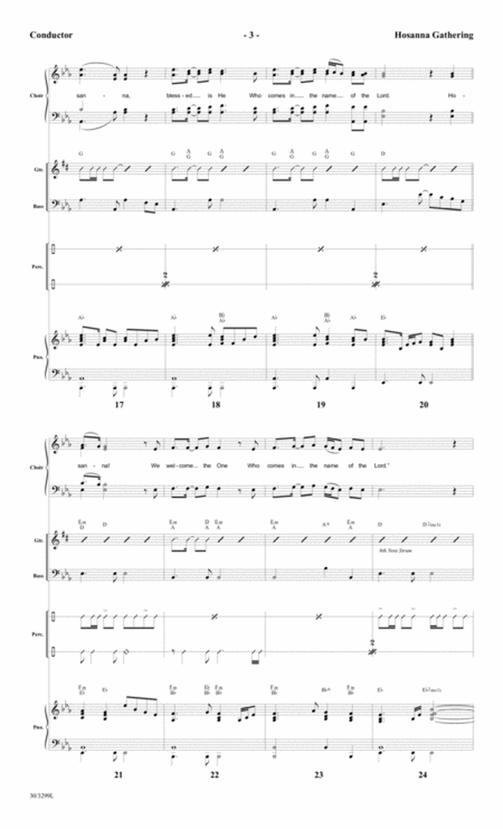 Hosanna Gathering - Rhythm Score and Parts image number null