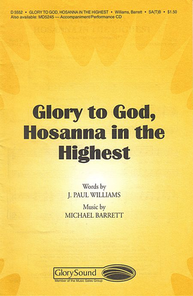 Book cover for Glory to God, Hosanna in the Highest