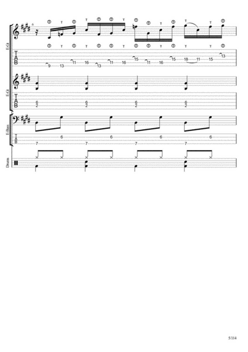 Moonlight Sonata C# Minor 3rd Movement Full Score image number null