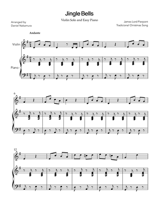 Jingle Bells (for violin solo, with piano)