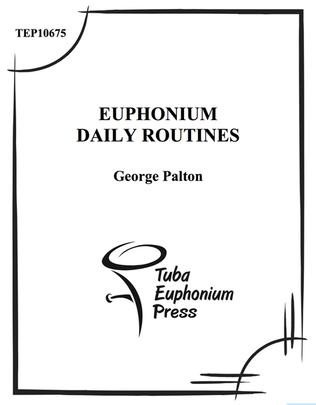 Book cover for Euphonium Daily Routines Book