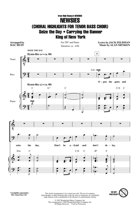 Book cover for Newsies (Choral Highlights for Tenor Bass Choir)